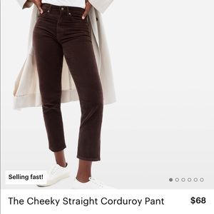Everlane- the cheeky straight corduroy pant